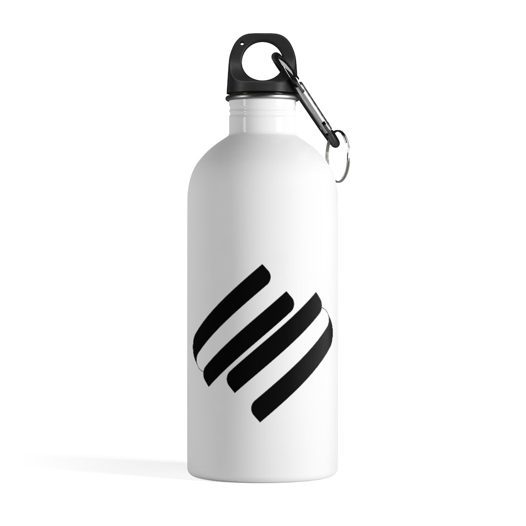 Upscale Black Stainless Steel Water Bottle