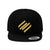 Upscale Noire Gold "un" Flat Bill Hat